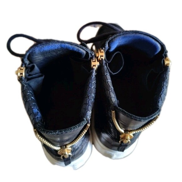 Guisepppe Zanotti London TR Donna Stamped Croc Mid Top Sneaker Women's Size... - Picture 8 of 16